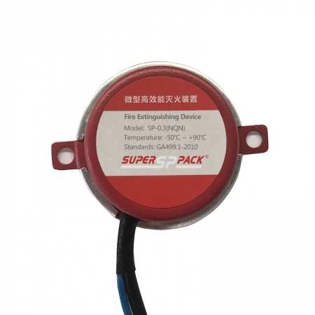 Special fire extinguishing device for battery packs