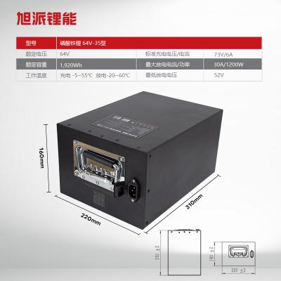 旭派64V两轮摩托车电动车磷酸铁锂电池