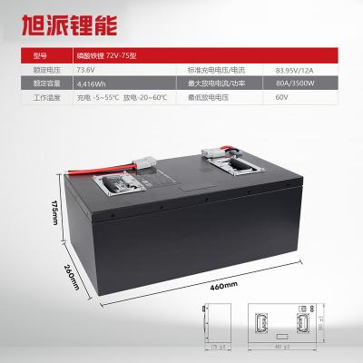 旭派电池快递外卖老头乐专用的三轮车电池