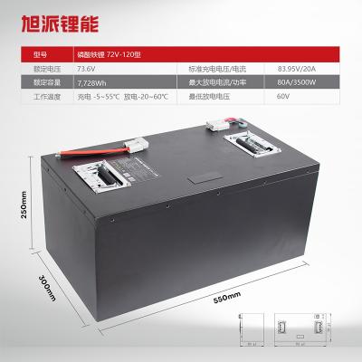 磷酸铁锂72V120Ah三轮车四轮车电池